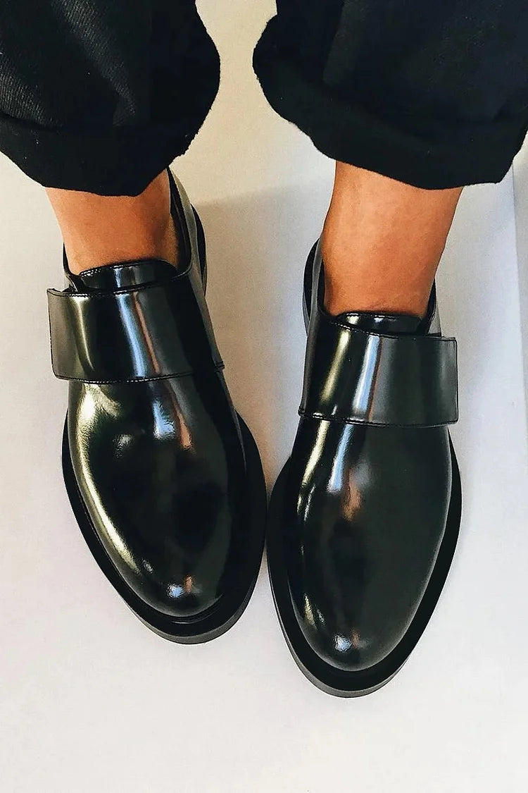 Sabina | Mocasines mujer efecto charol diseño elegante