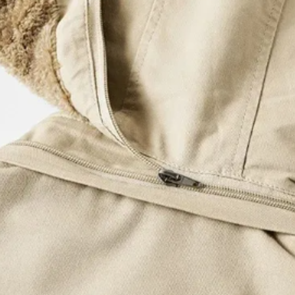 Elegante chaqueta de invierno acolchada de alta gama