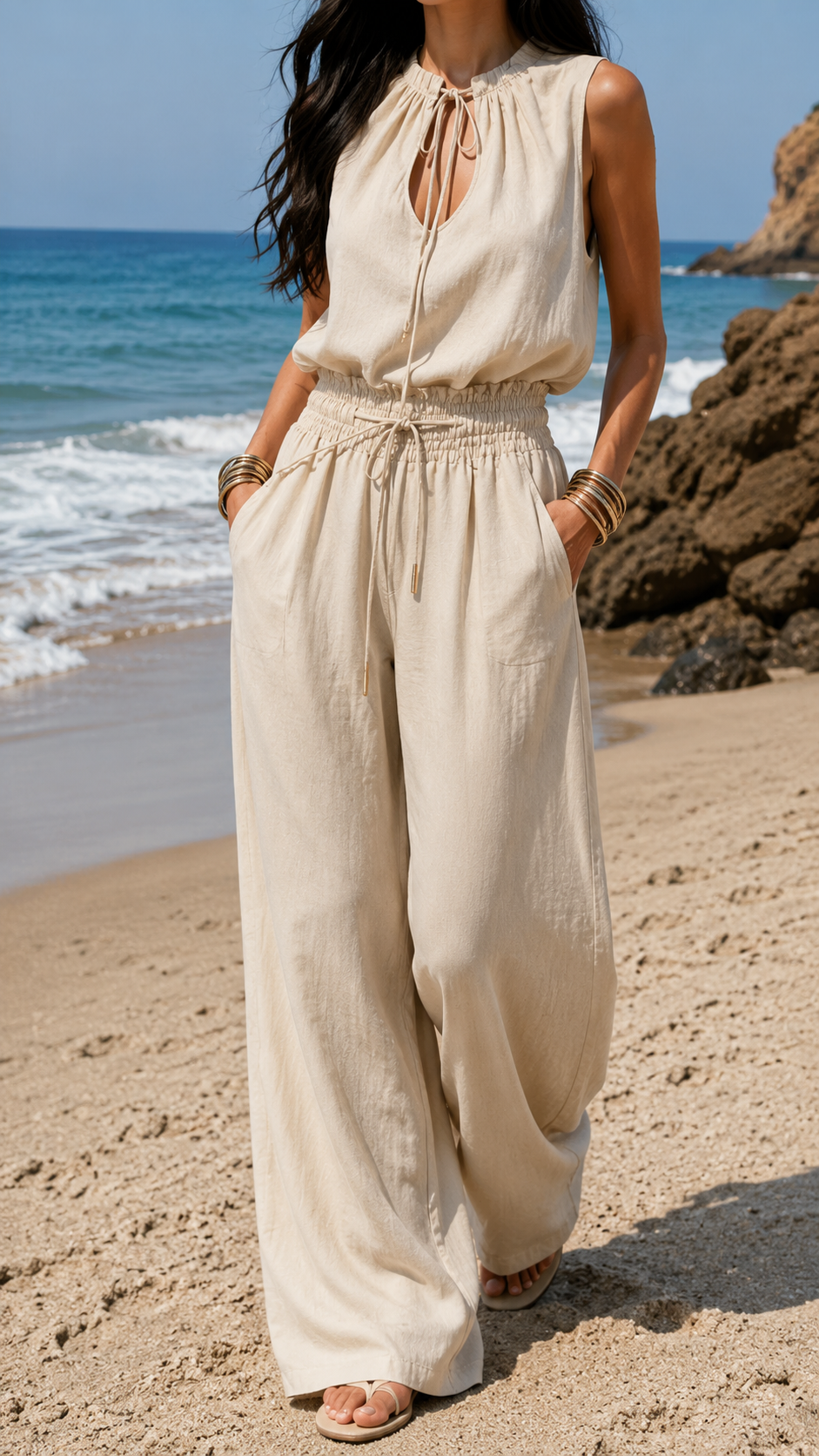 CONJUNTO BOHO ARENA BLANCA