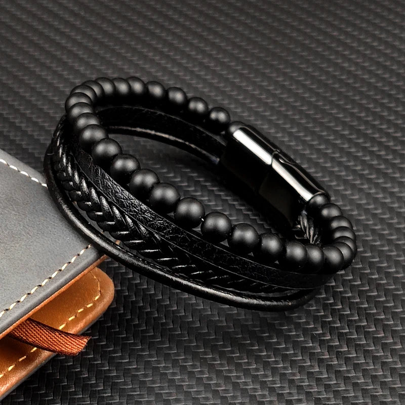 Pulsera de acero de lujo para hombre