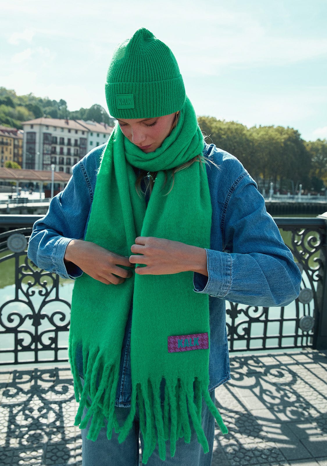 Scarf First Green Kalk