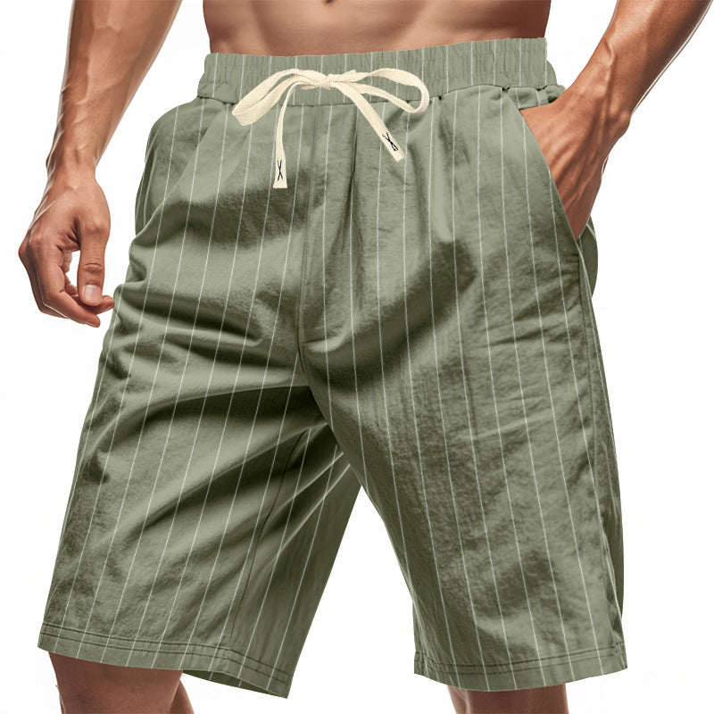 Varel | Pantaloni corti a righe casual per uomo