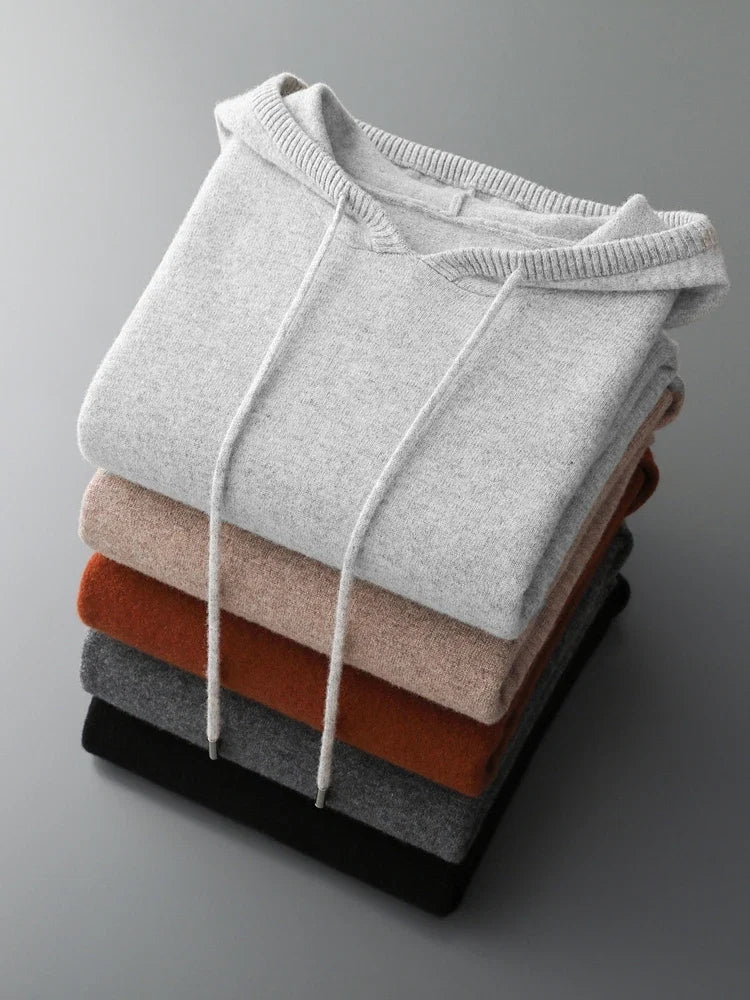 Sudadera con capucha de lana merina de Sirlus