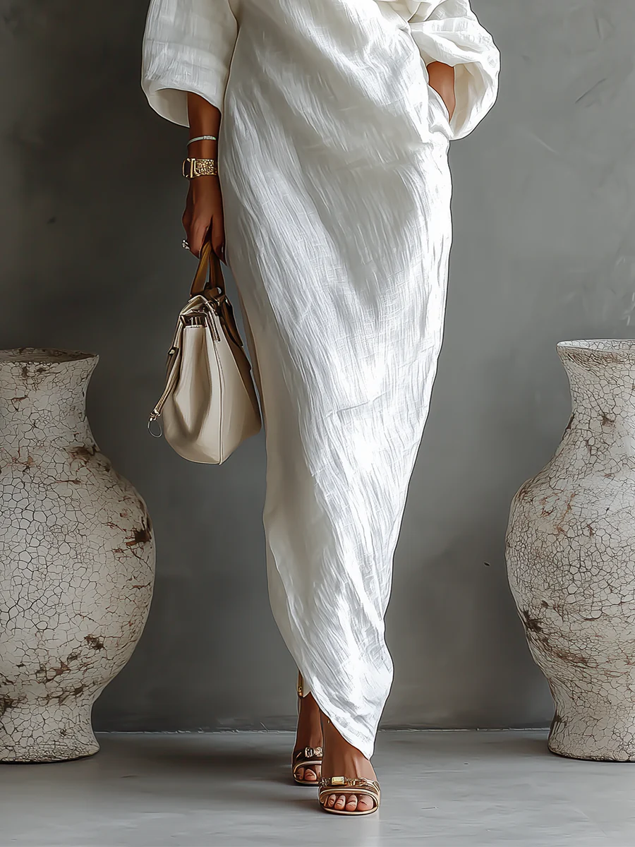 Elise™ | Bata maxi asimétrica y elegante