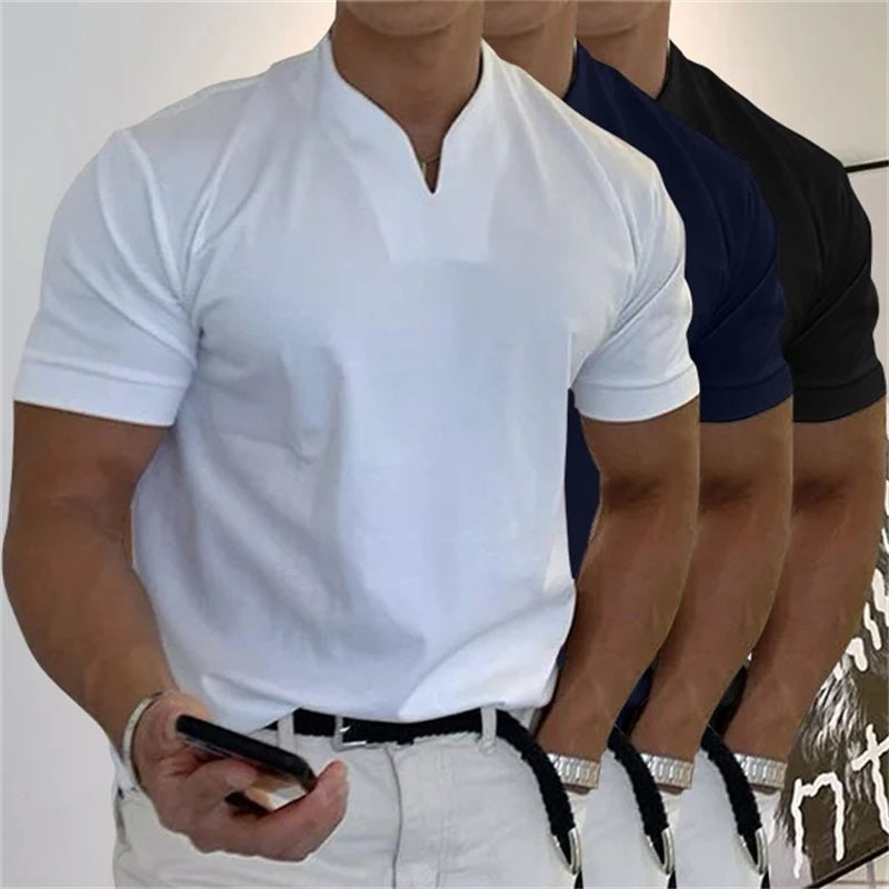 Camiseta de Manga Corta Estilo Ejecutivo para Hombre