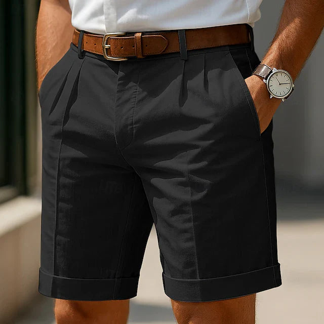 Varel | Pantaloni chino corti plissettati estivi
