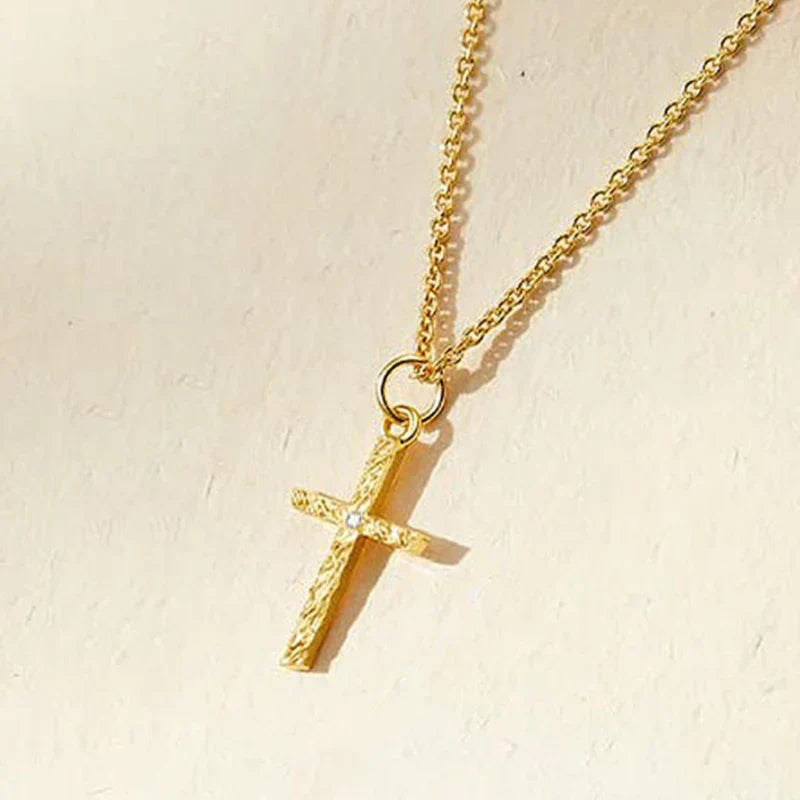 Cruz Inicial Collar Set | Oro