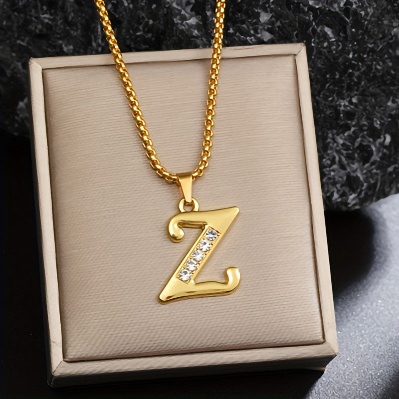Cristal Accent Inicial Collar | Oro