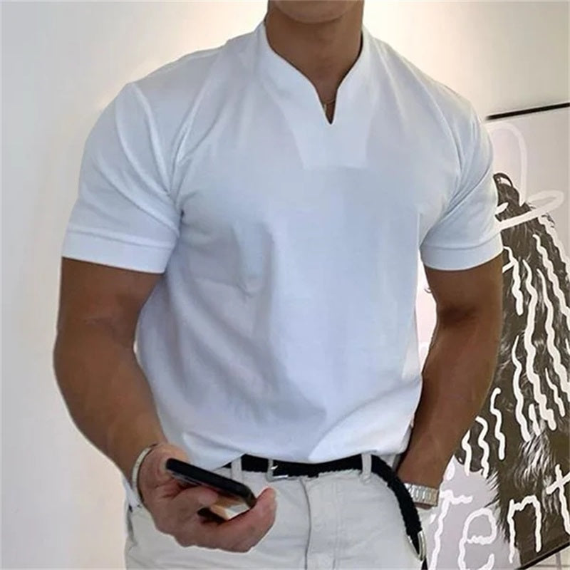 Camiseta de Manga Corta Estilo Ejecutivo para Hombre
