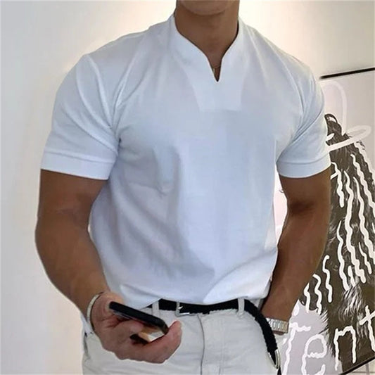 Camiseta de Manga Corta Estilo Ejecutivo para Hombre