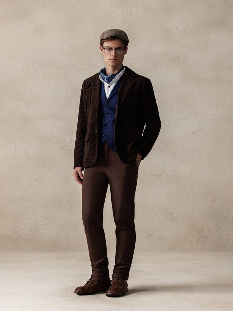 Chaqueta Tipo Blazer de Pana Elegante