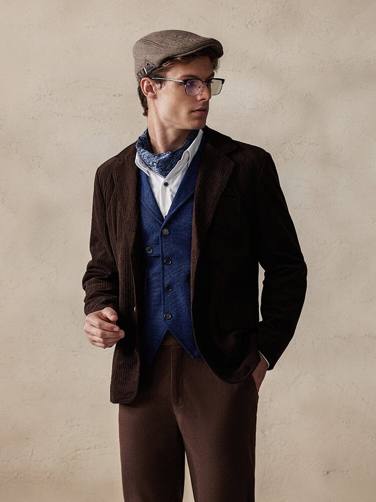 Chaqueta Tipo Blazer de Pana Elegante