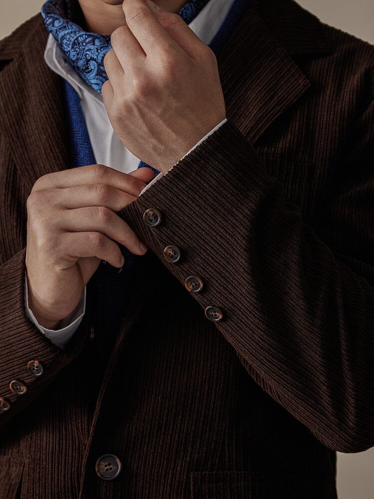 Chaqueta Tipo Blazer de Pana Elegante