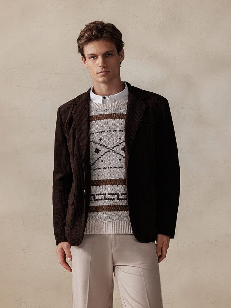 Chaqueta Tipo Blazer de Pana Elegante