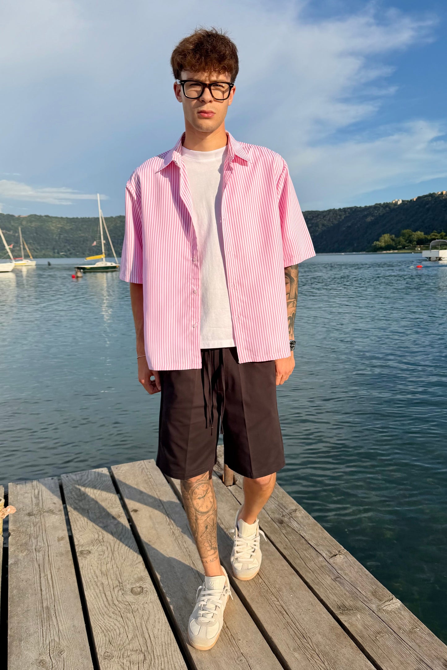Camicia Millerighe Rosa