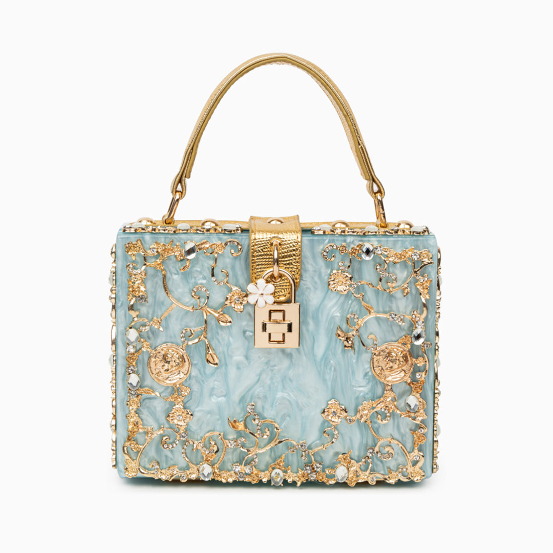 Bolso de Mano Caja de Acrílico