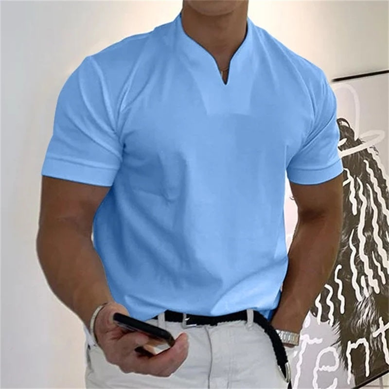 Camiseta de Manga Corta Estilo Ejecutivo para Hombre