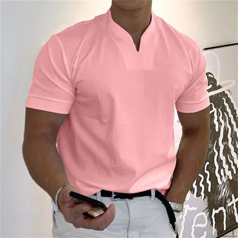 Camiseta de Manga Corta Estilo Ejecutivo para Hombre