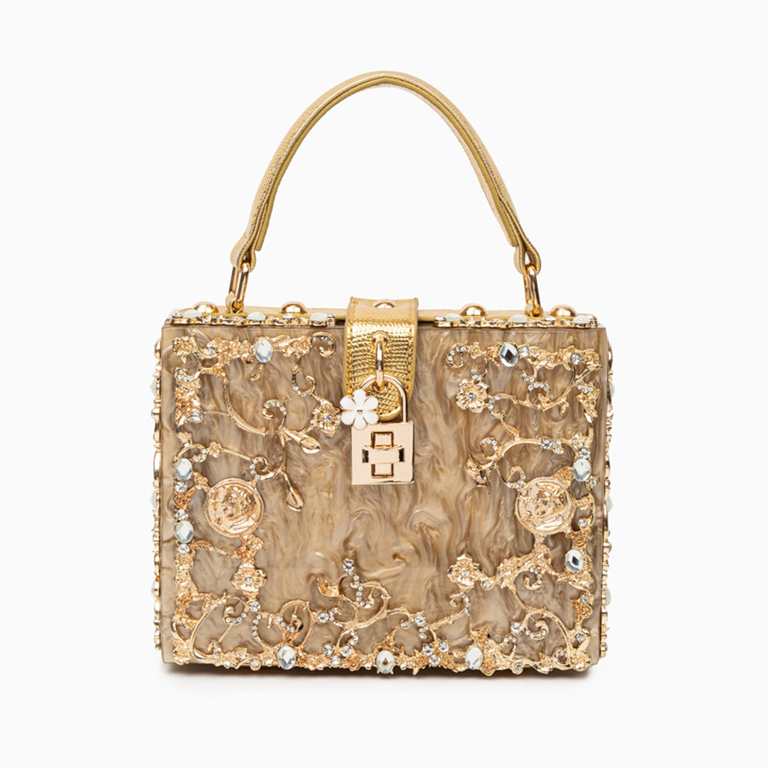 Bolso de Mano Caja de Acrílico