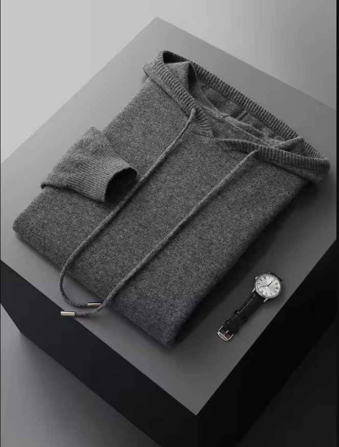 Sudadera con capucha de lana merina de Sirlus