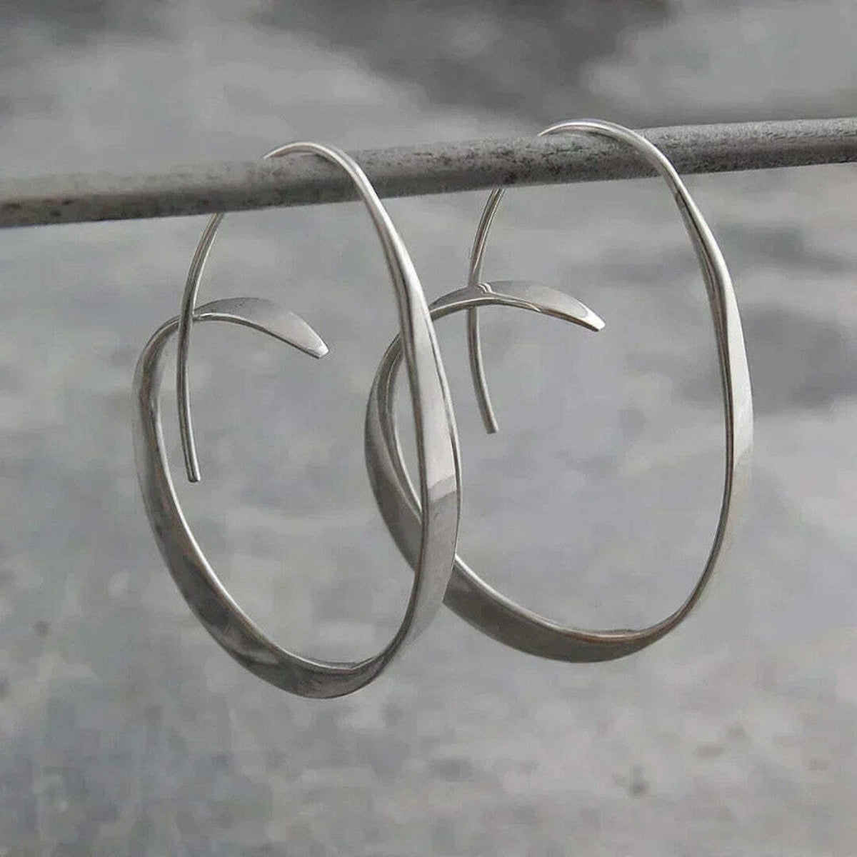 Pendientes Colgantes de Espiral Abierta