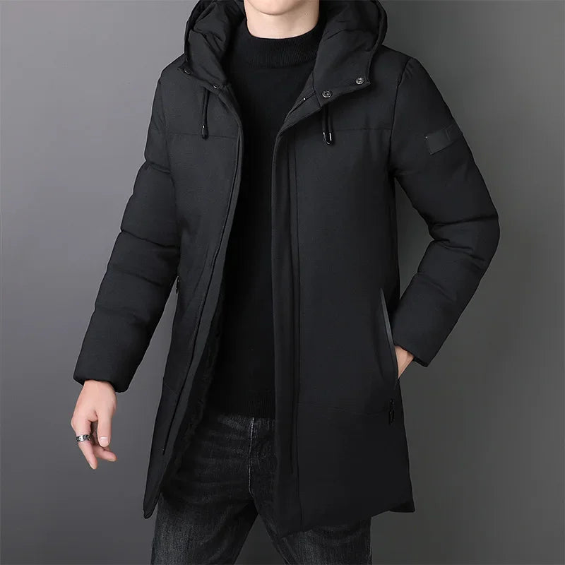 Chaqueta larga y elegante para hombre