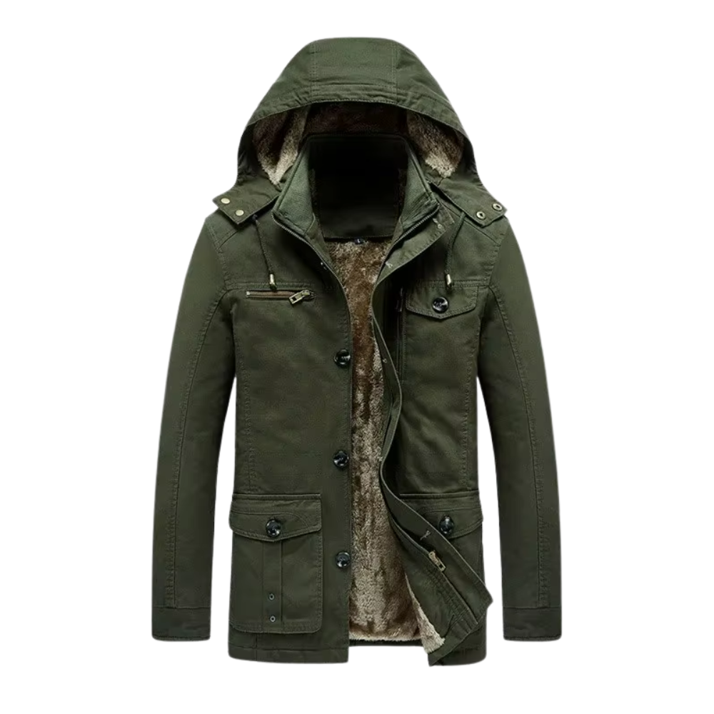 Elegante chaqueta de invierno acolchada de alta gama