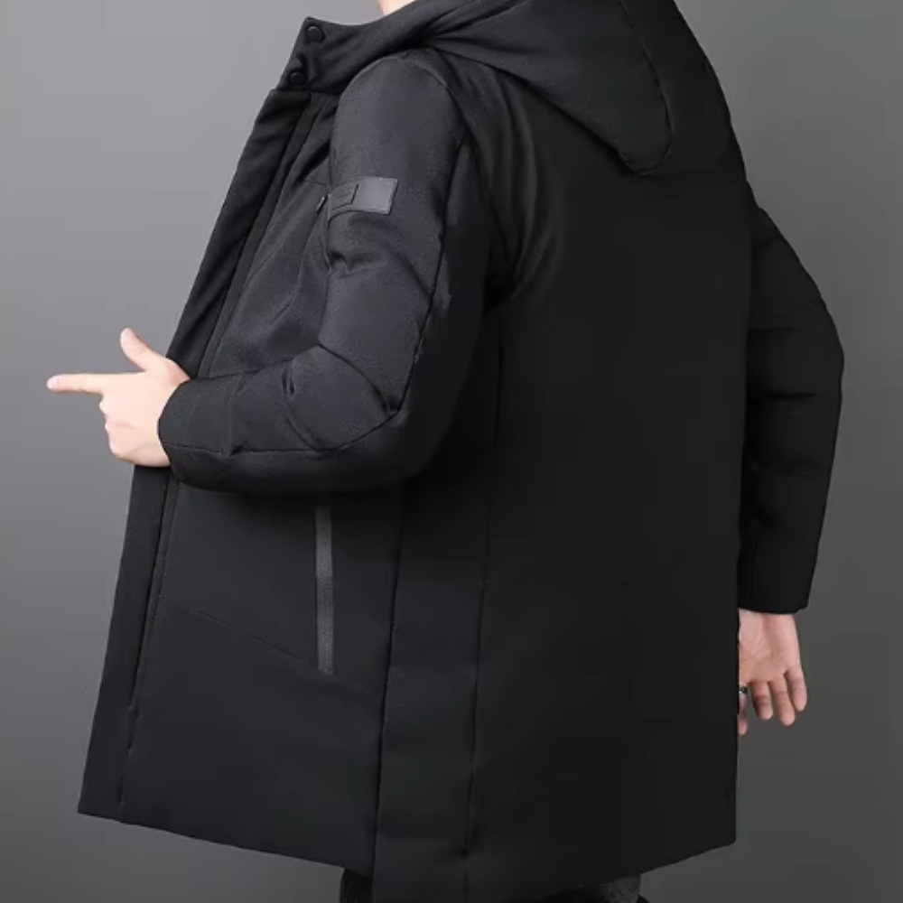 Chaqueta larga y elegante para hombre