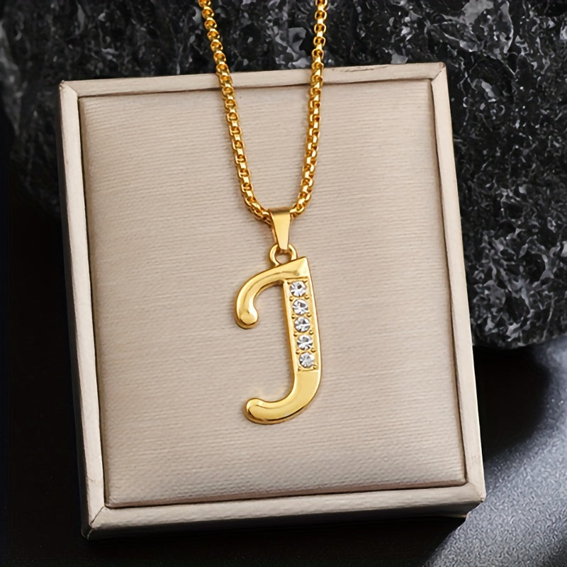 Cristal Accent Inicial Collar | Oro