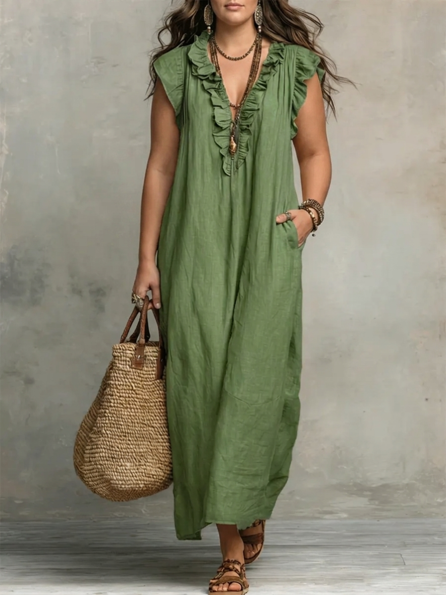 Cecilia | Elegante vestido maxi de verano