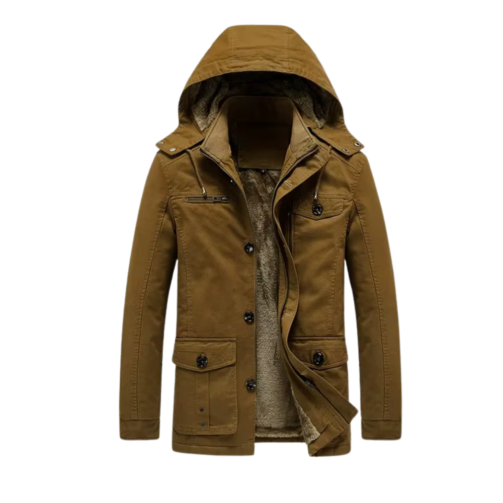 Elegante chaqueta de invierno acolchada de alta gama