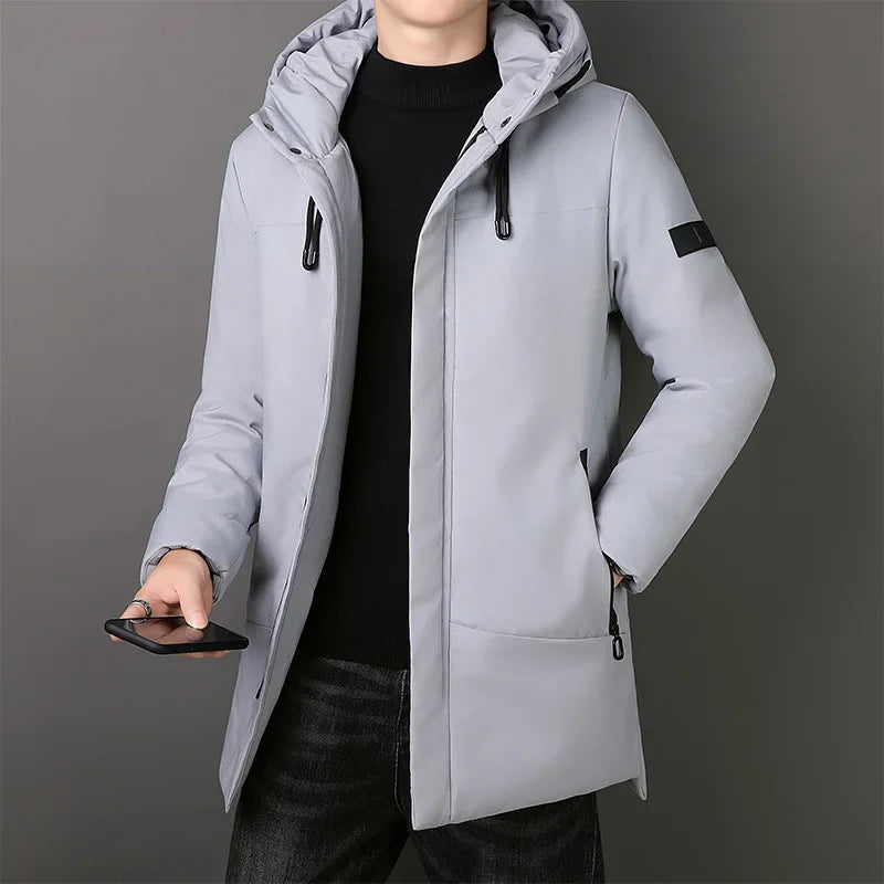 Chaqueta larga y elegante para hombre