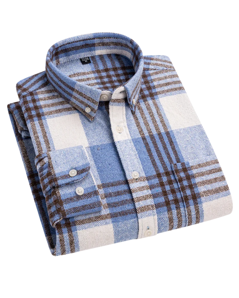 Camisa de algodón a cuadros