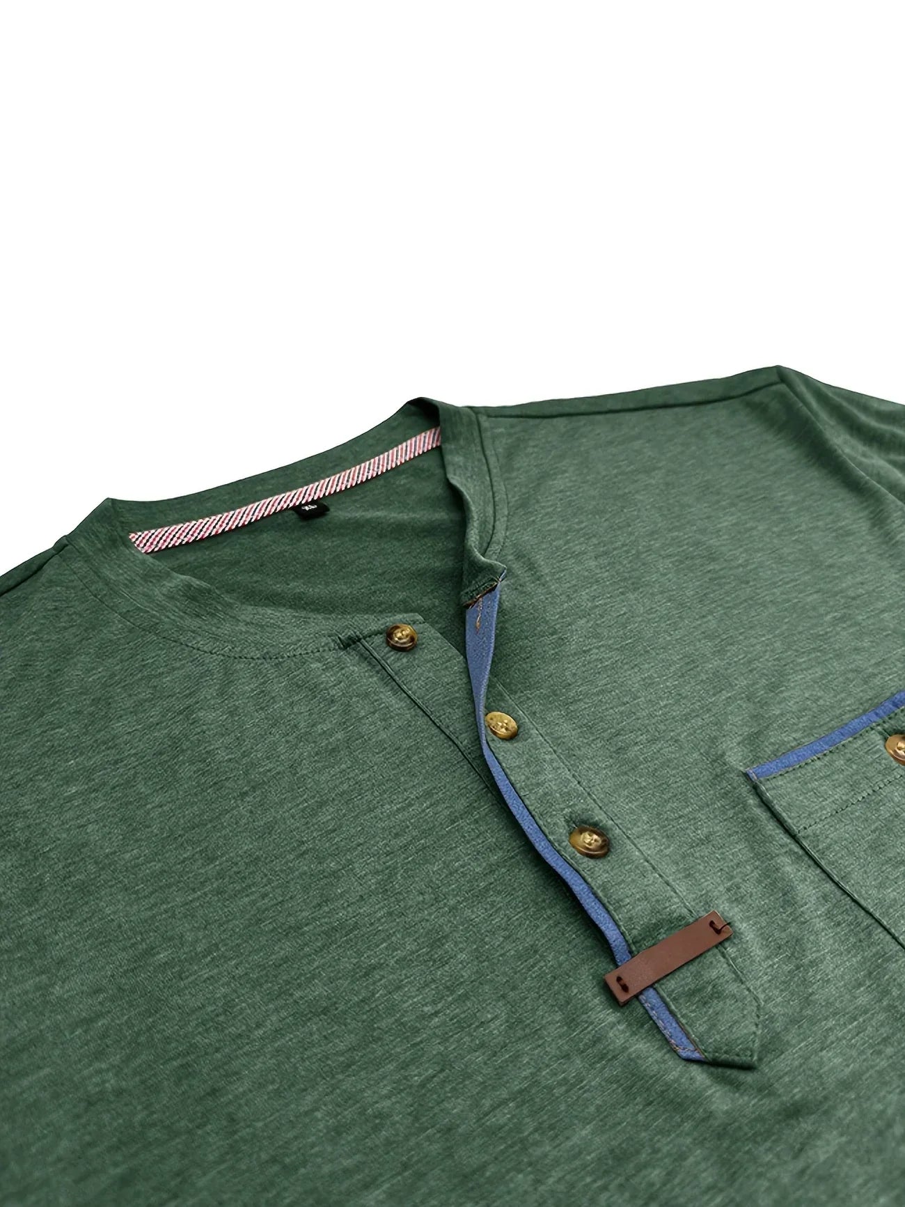 Varel | T-shirt elegante con scollo rotondo e tasca