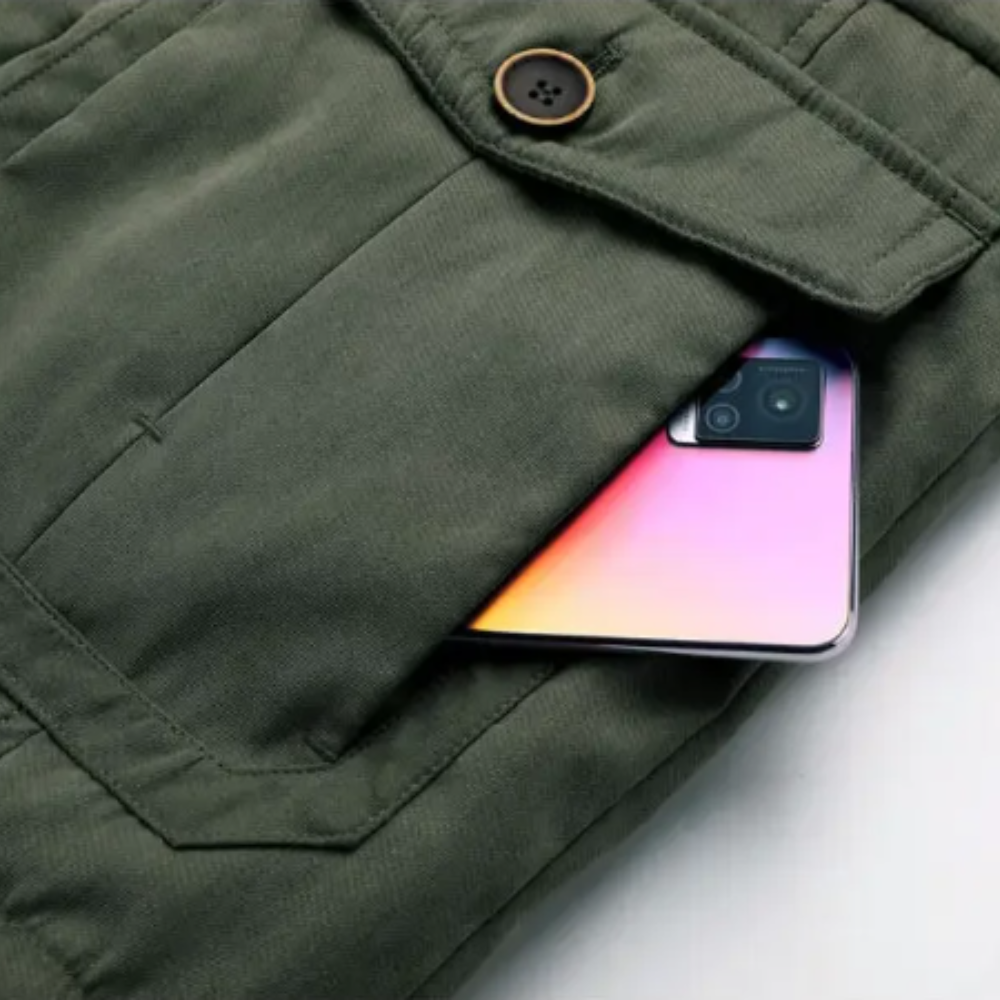 Elegante chaqueta acolchada para exterior