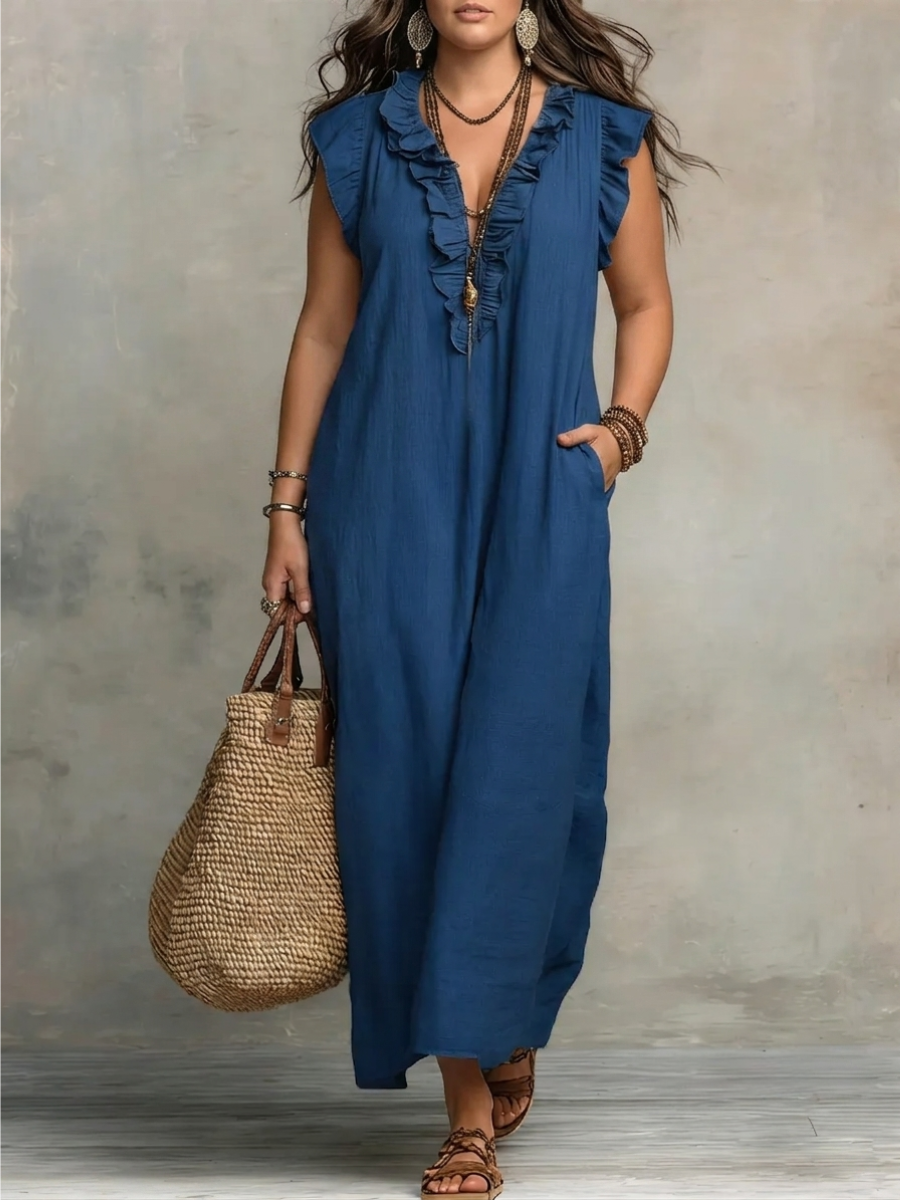 Cecilia | Elegante vestido maxi de verano