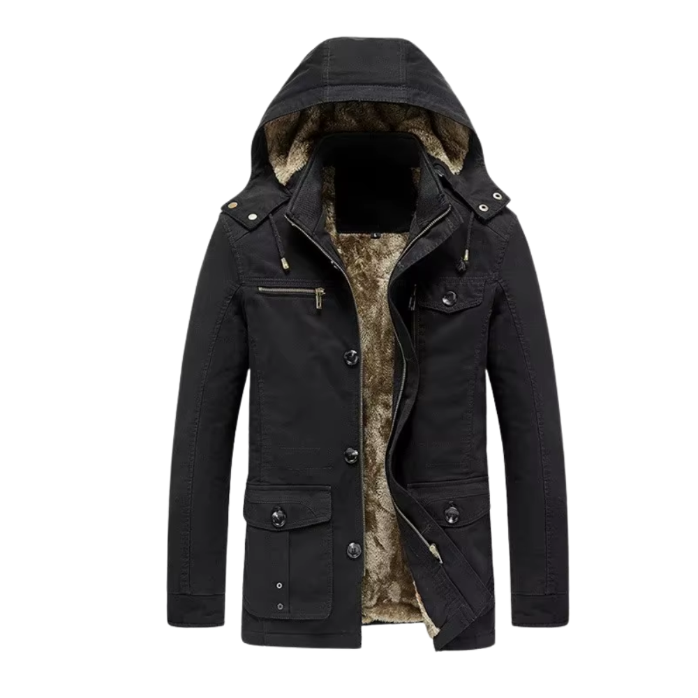 Elegante chaqueta de invierno acolchada de alta gama