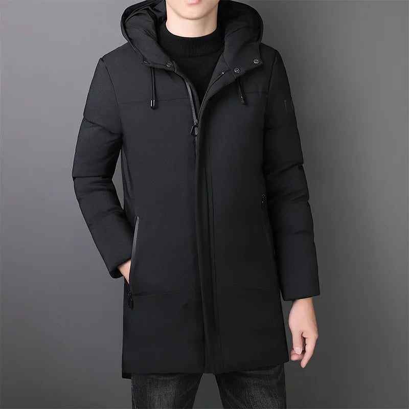 Chaqueta larga y elegante para hombre