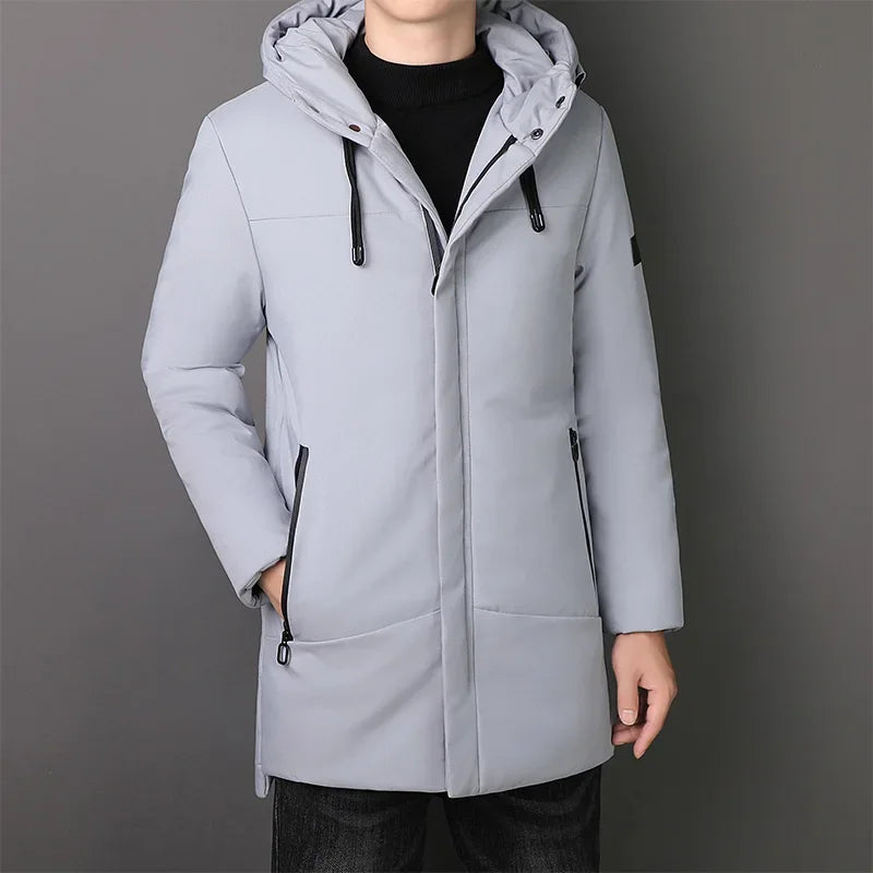 Chaqueta larga y elegante para hombre