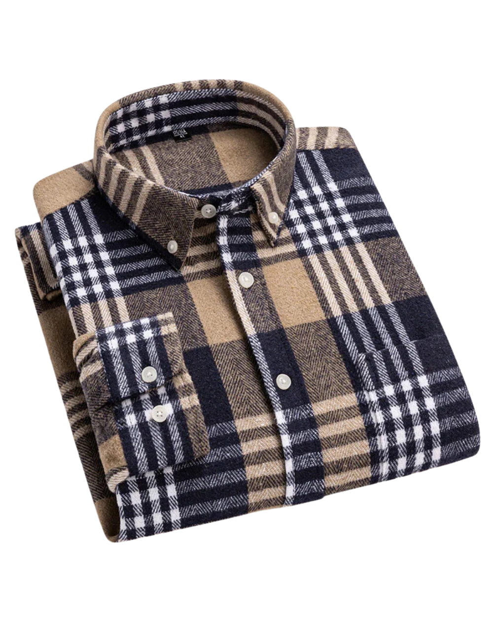 Camisa de algodón a cuadros