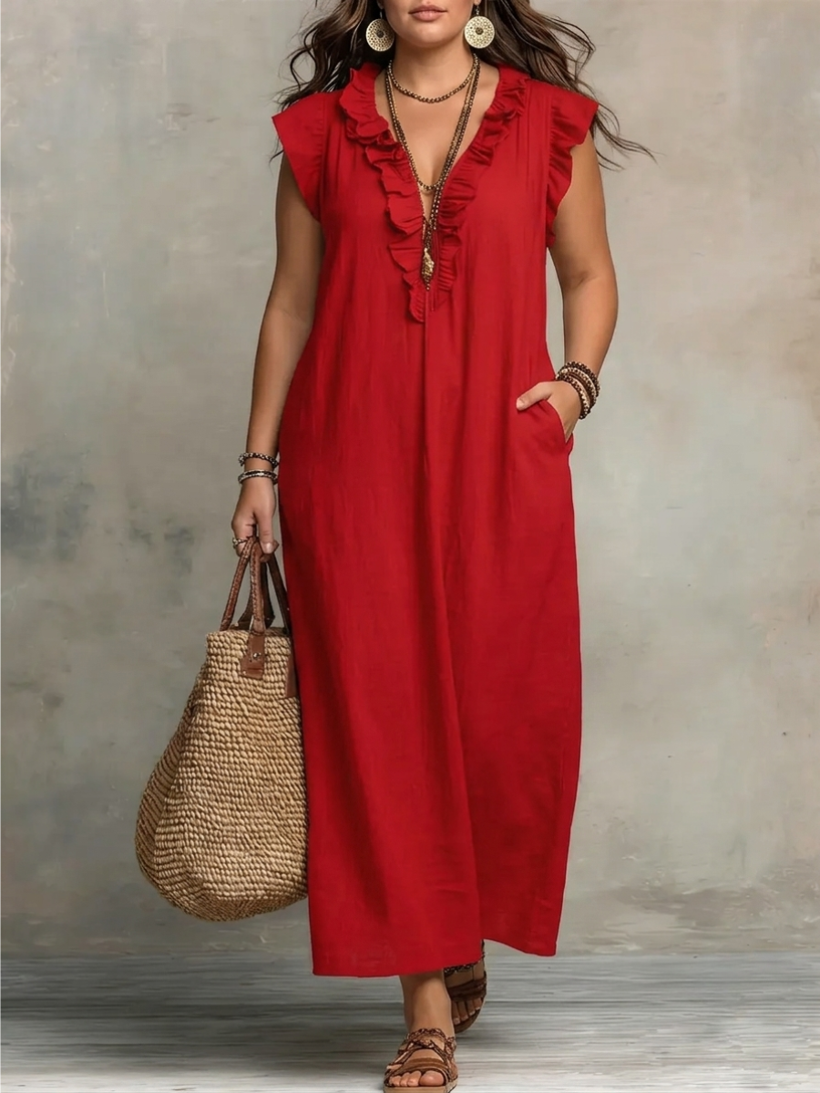 Cecilia | Elegante vestido maxi de verano