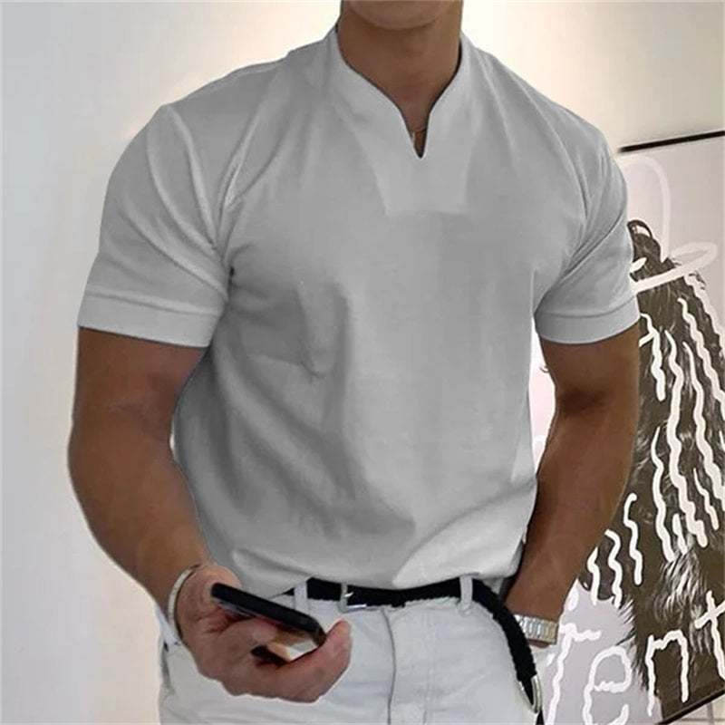 Camiseta de Manga Corta Estilo Ejecutivo para Hombre