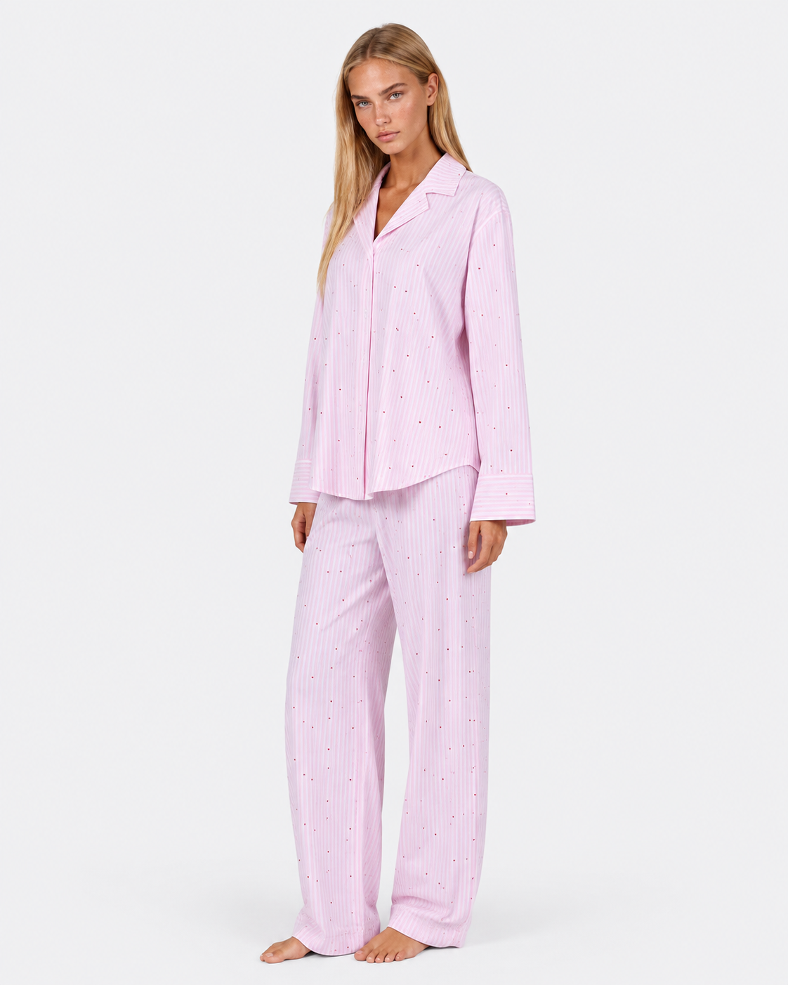 Conjunto de Pijama a Rayas Sweetheart