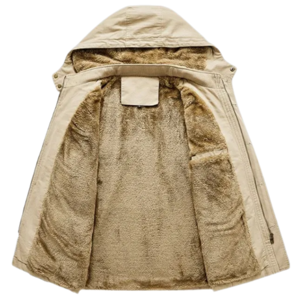 Elegante chaqueta de invierno acolchada de alta gama