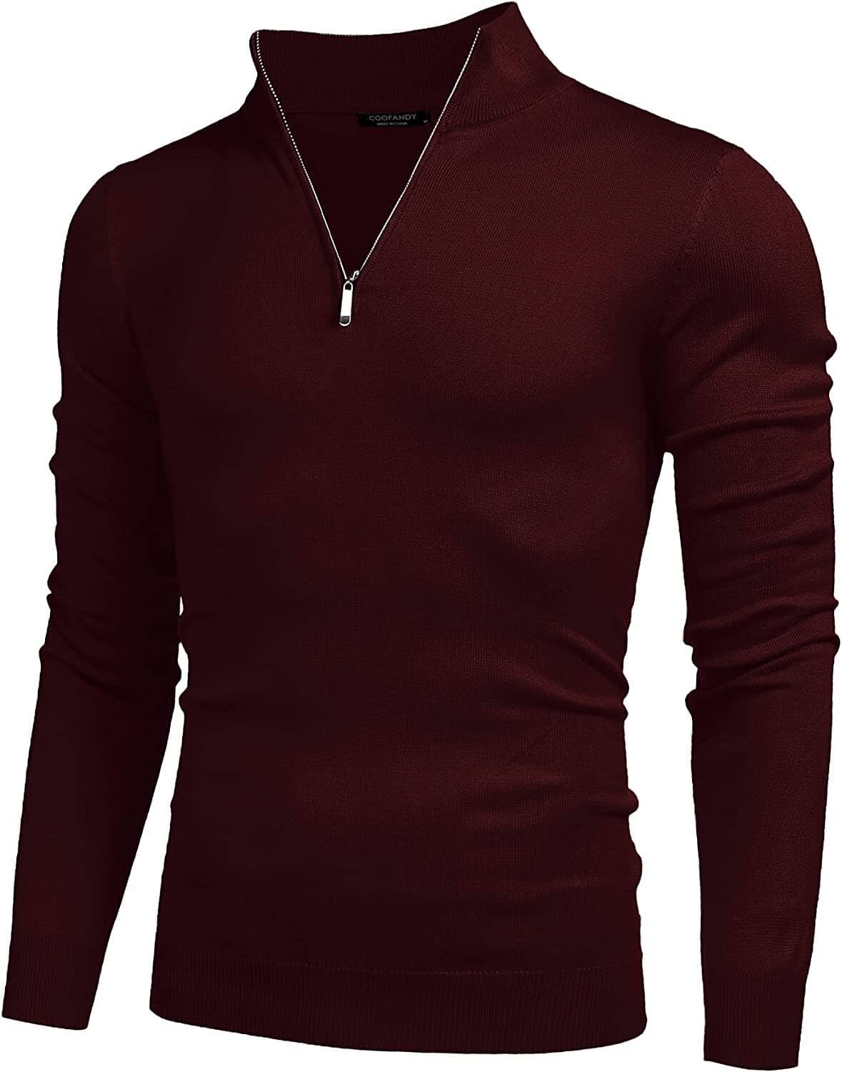 Jersey Ligero de Corte Ajustado con Cremallera