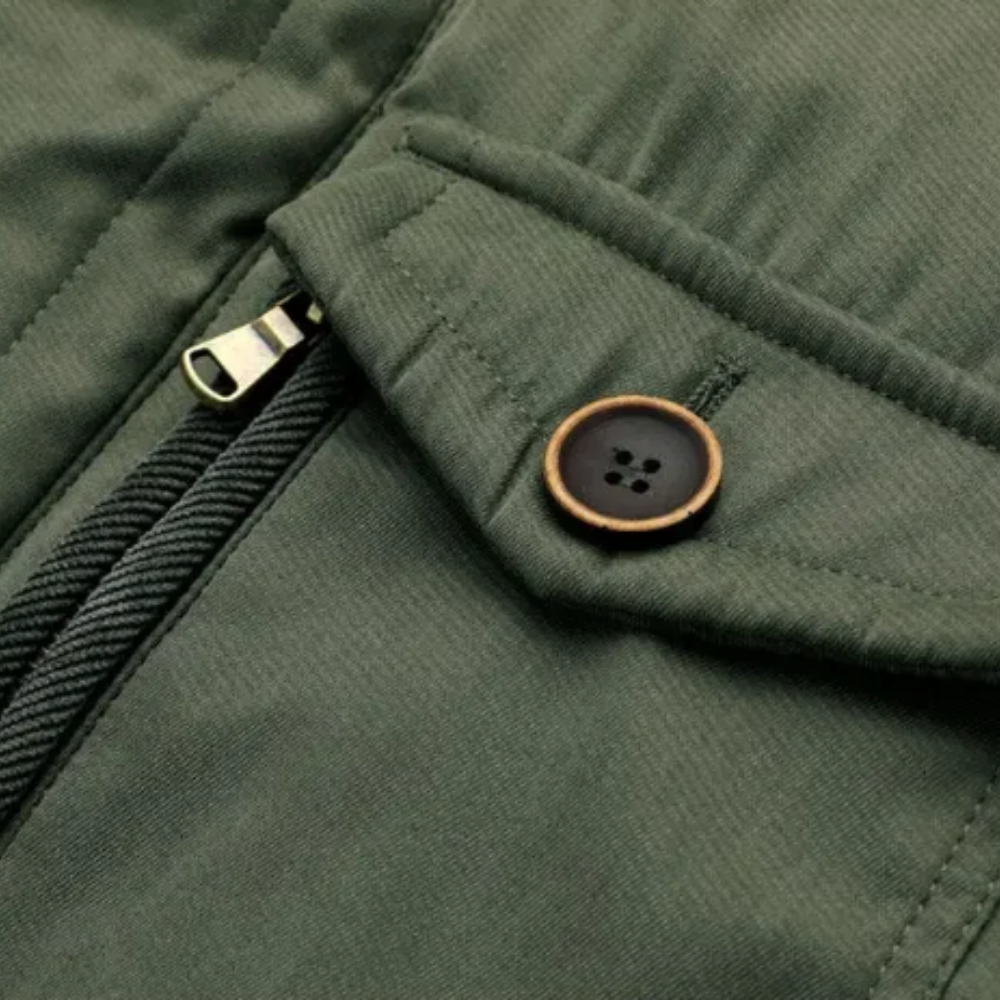 Elegante chaqueta acolchada para exterior