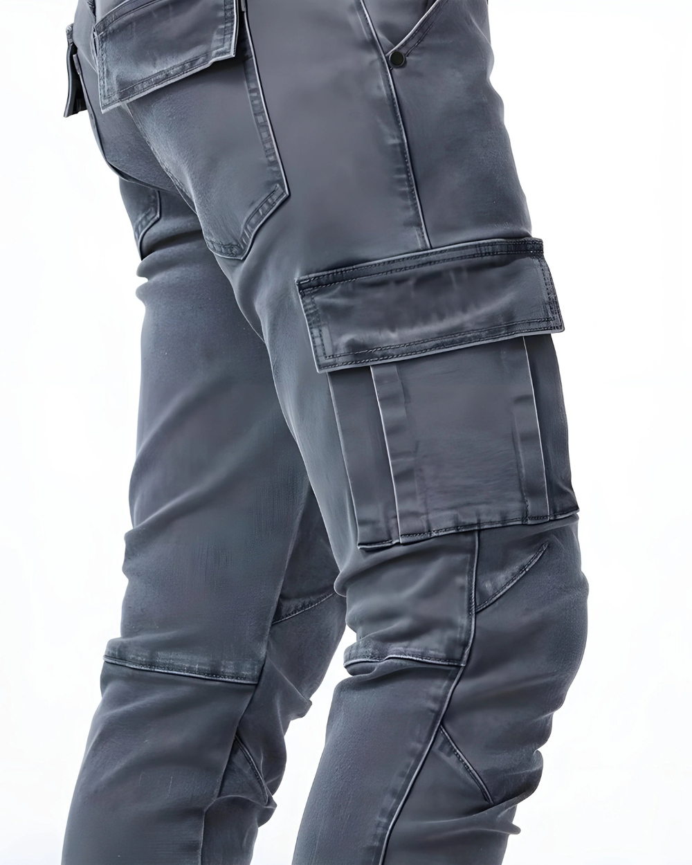 Pantalones elásticos Marino Cargo