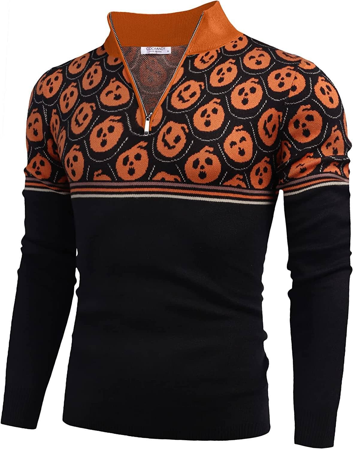 Jersey Ligero de Corte Ajustado con Cremallera