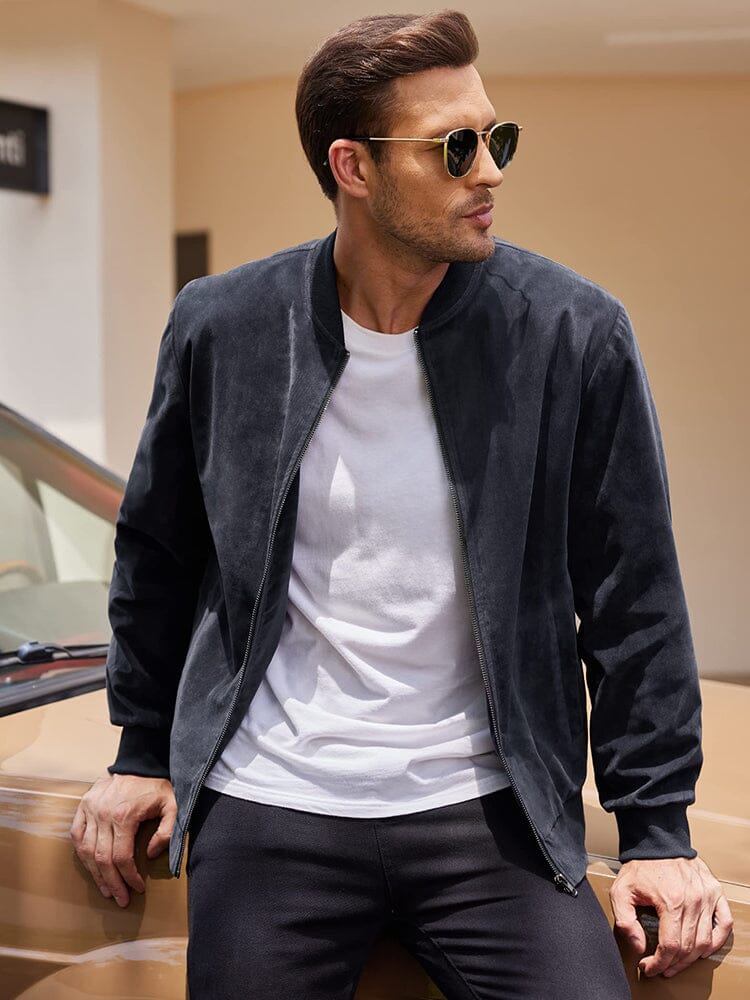 Chaqueta Bomber de Ante Vintage