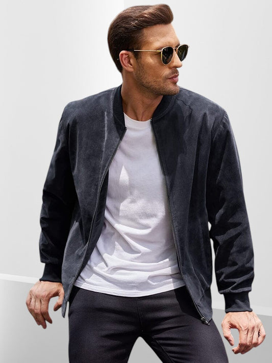 Chaqueta Bomber de Gamuza Vintage